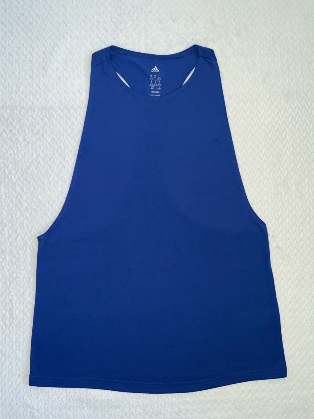 Adidas Royal Blue Training Tank Top